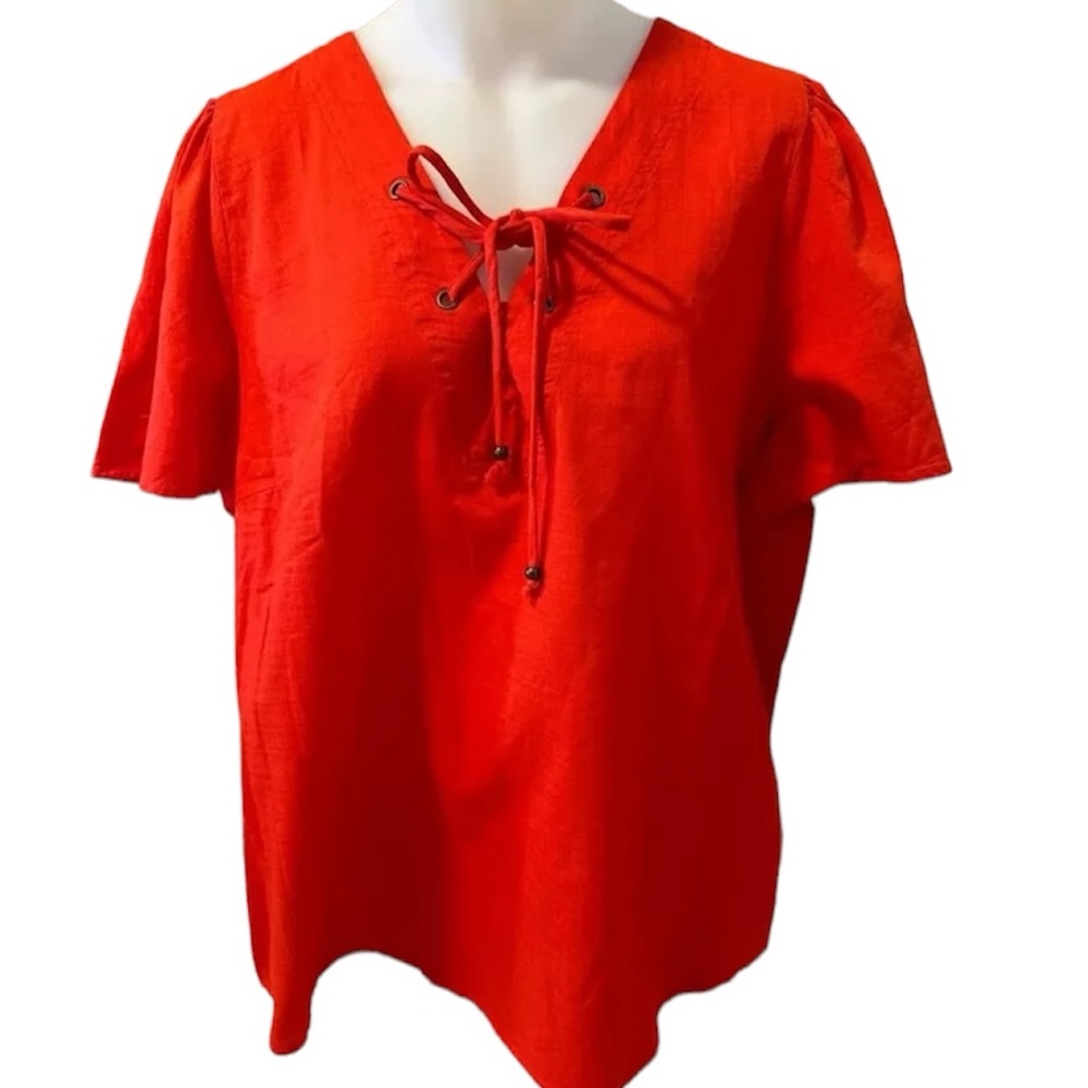 Knox Rose Dark OrangeBohemian Top Size Extra Small